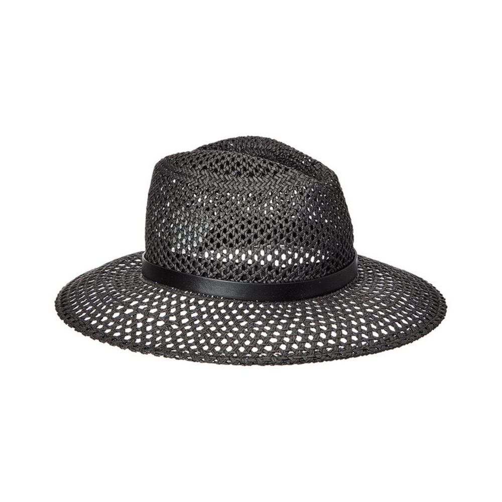 Max Mara Marocco Leather-Trim Cap, Black